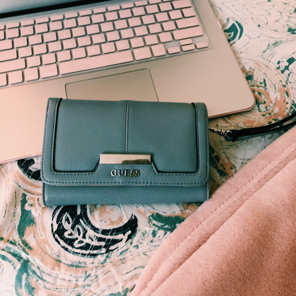 Blue Guess Wallet